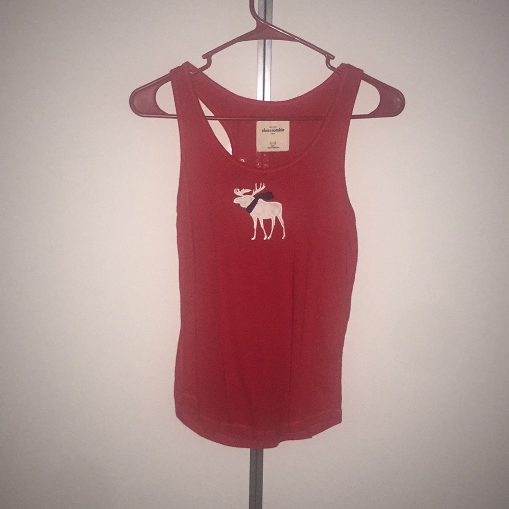 Abercrombie kids red winter tank top size kids xl